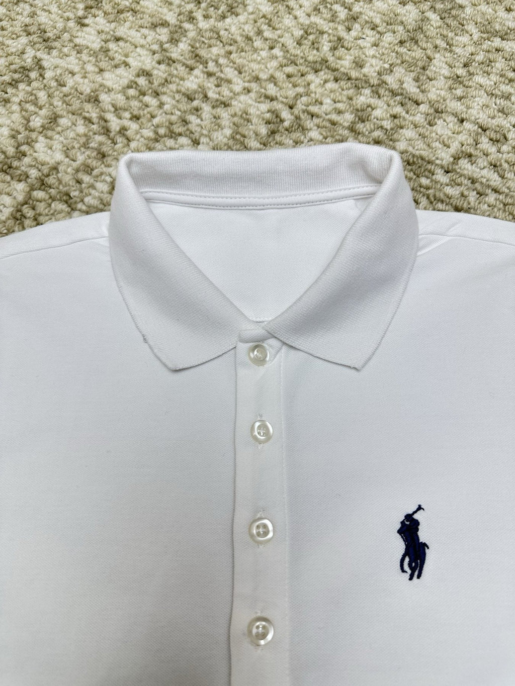 Test2-Ralph Lauren White Tie-Waist Polo Dress — detail