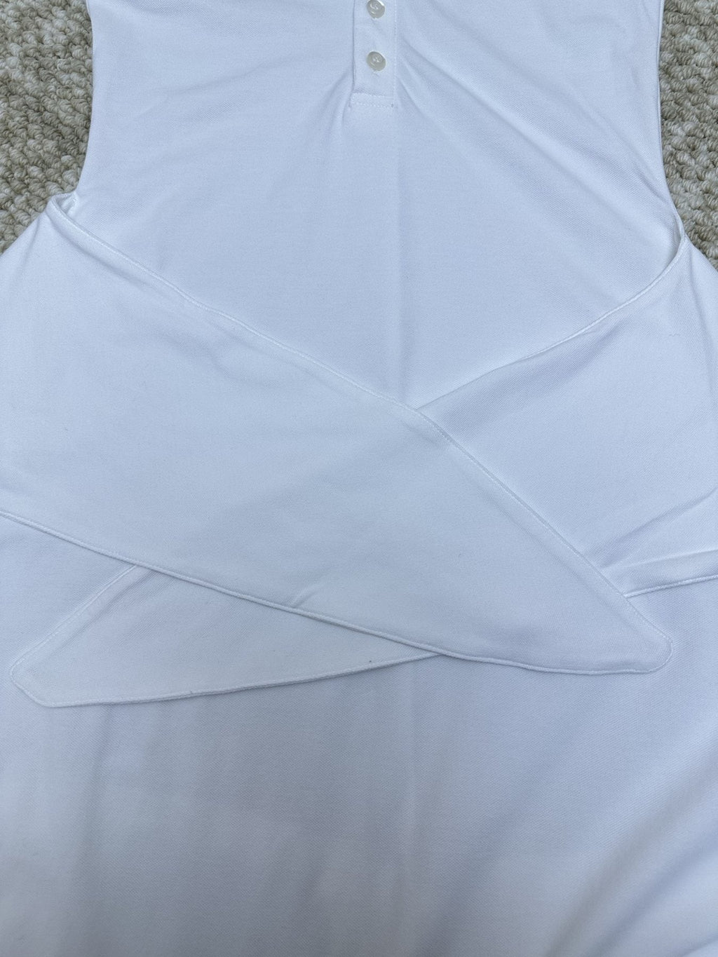 Test2-Ralph Lauren White Tie-Waist Polo Dress — detail