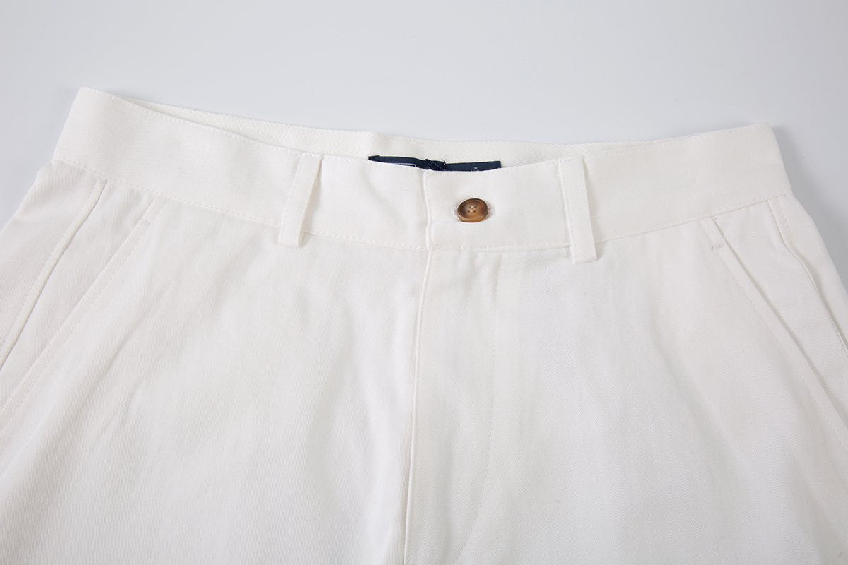 Test2-Ralph Lauren Women's Cotton A-Line Tailored Shorts — back