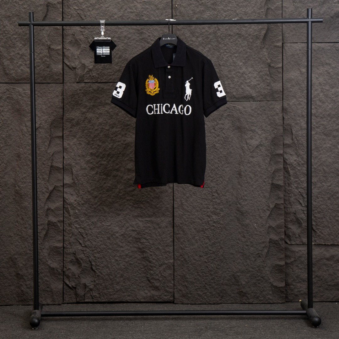 Test2-Ralph Lauren Chicago Crest Piqué Polo Shirt — front