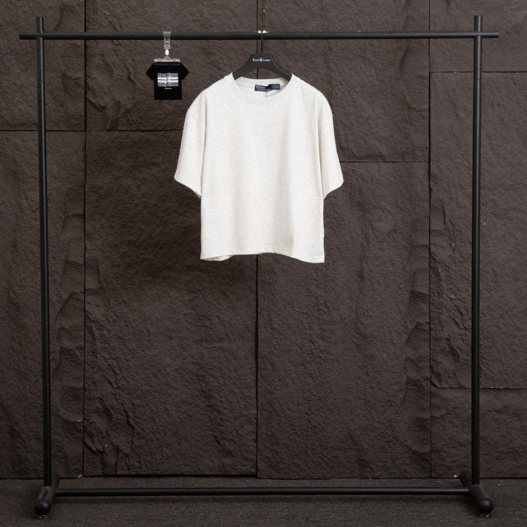 Test2-Ralph Lauren Embroidered Pony Oversized Drop-Shoulder T-Shirt — front