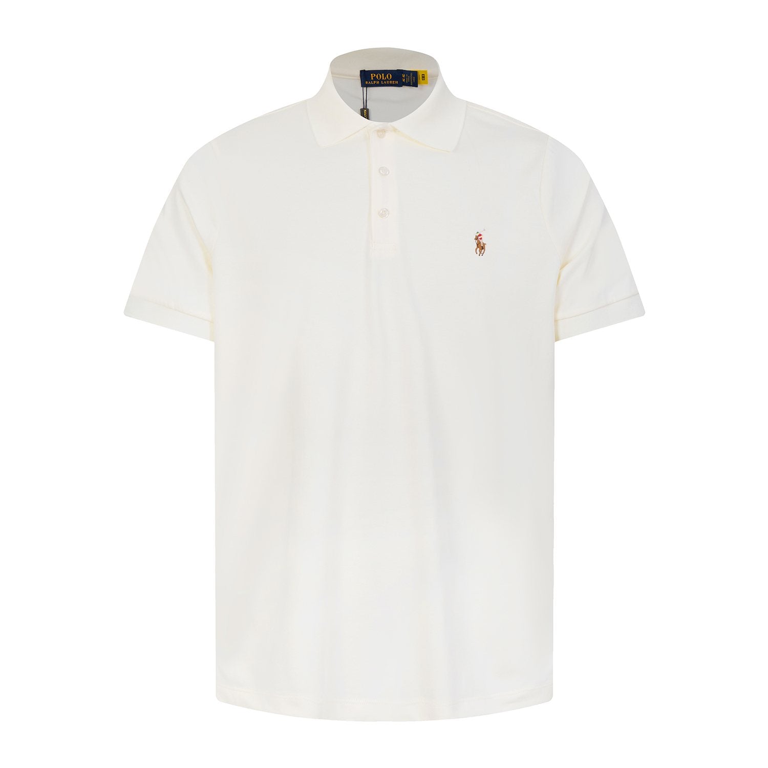 Test2-Ralph Lauren Three-Button Short-Sleeve Polo Shirt — front