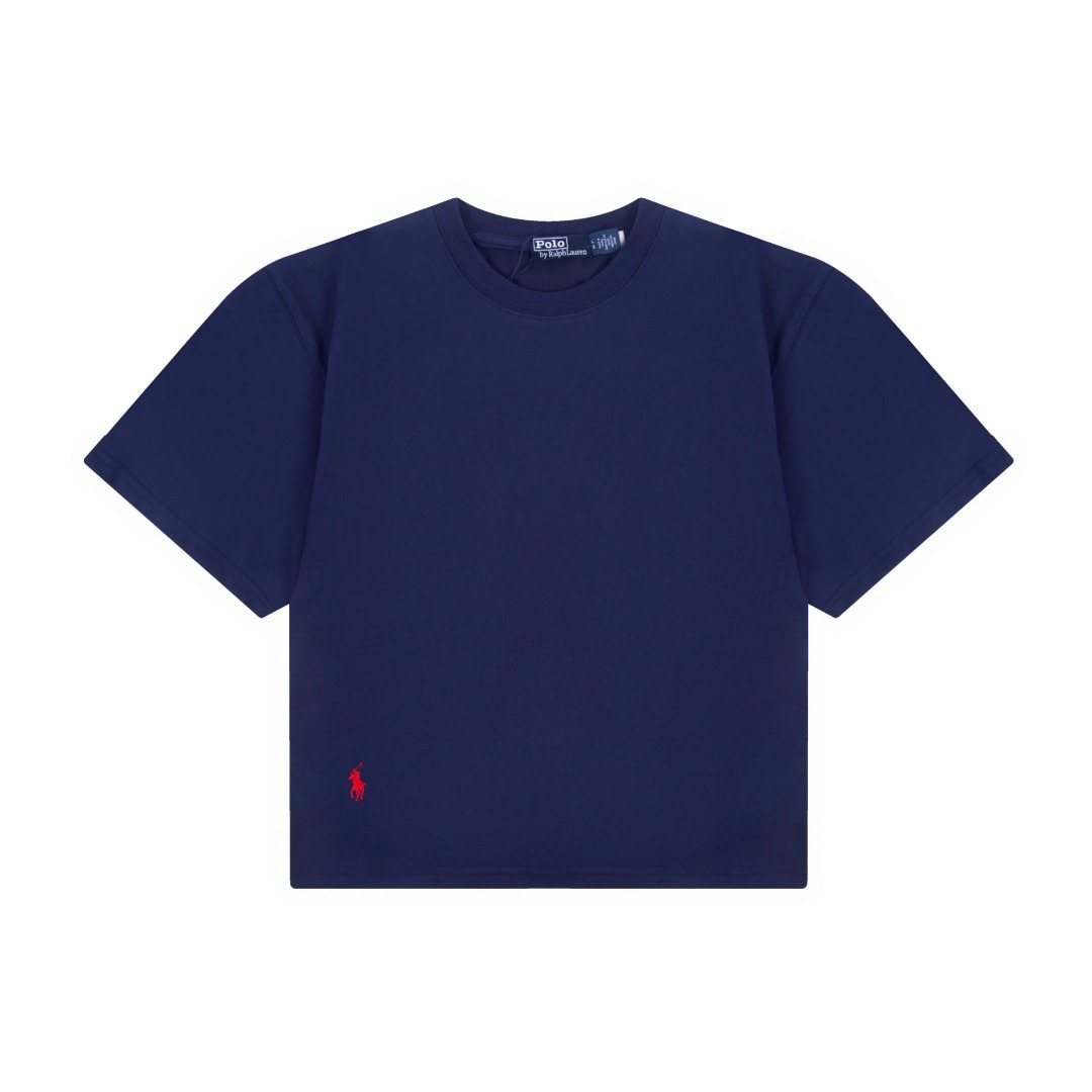 Test2-Ralph Lauren Women's Oversized Drop-Shoulder Pony Embroidered T-Shirt — hero