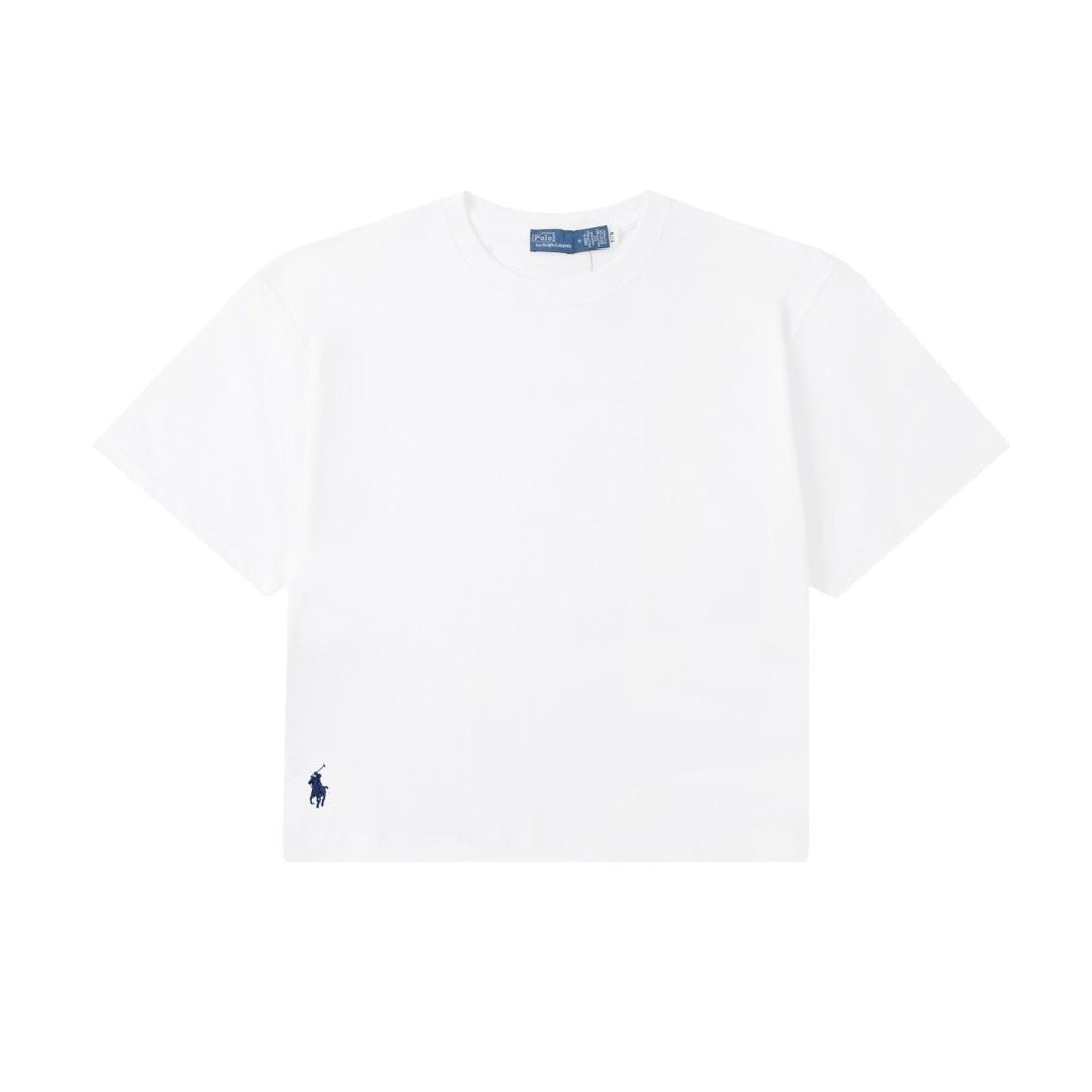 Test2-Ralph Lauren Women's Oversized Drop-Shoulder Pony Embroidered T-Shirt — front