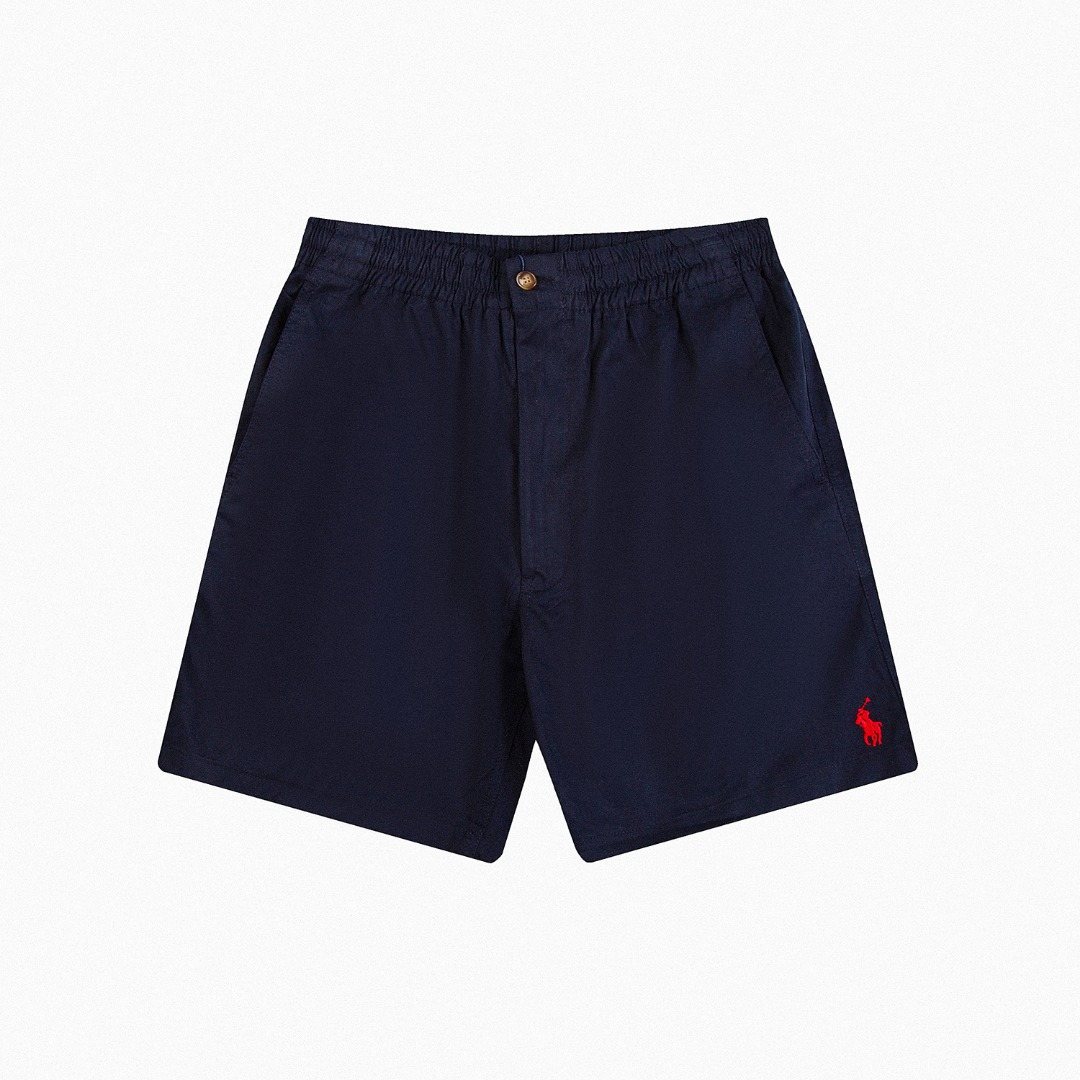 Test2-Ralph Lauren Drawstring Cotton Shorts — front