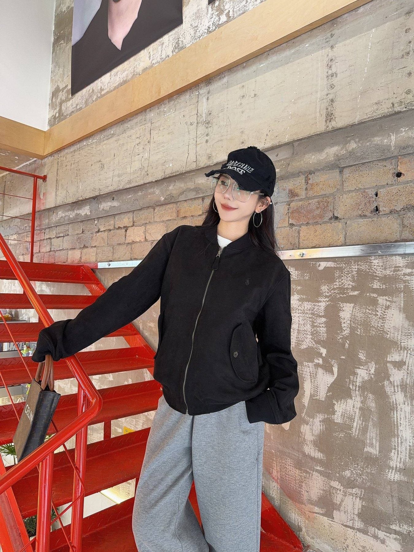 Test2-Ralph Lauren Embroidered Horse Zip-Front Jacket — model
