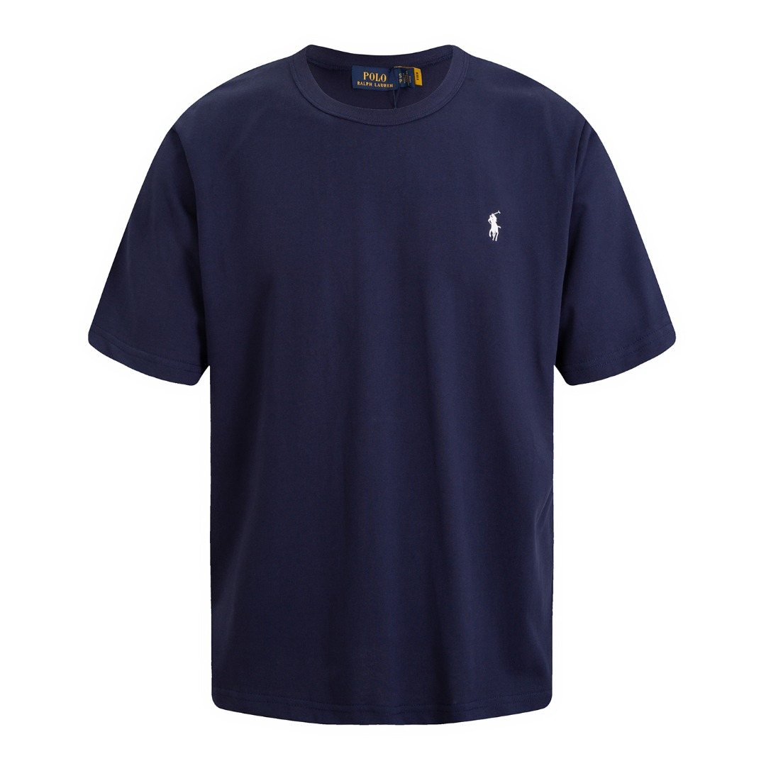 Test2-Ralph Lauren Embroidered Letter Relaxed Crewneck T-Shirt — front