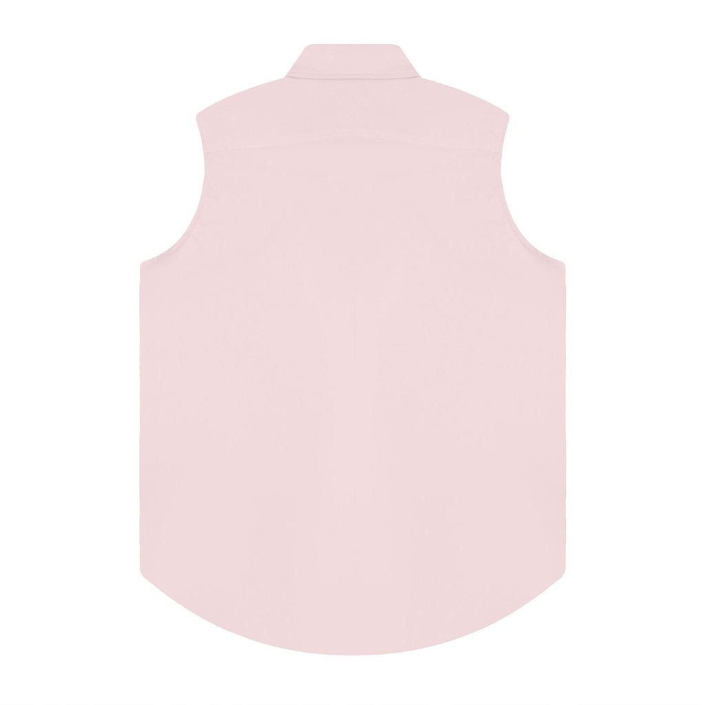 Test2-Ralph Lauren Sleeveless Oxford Button-Front Shirt — back