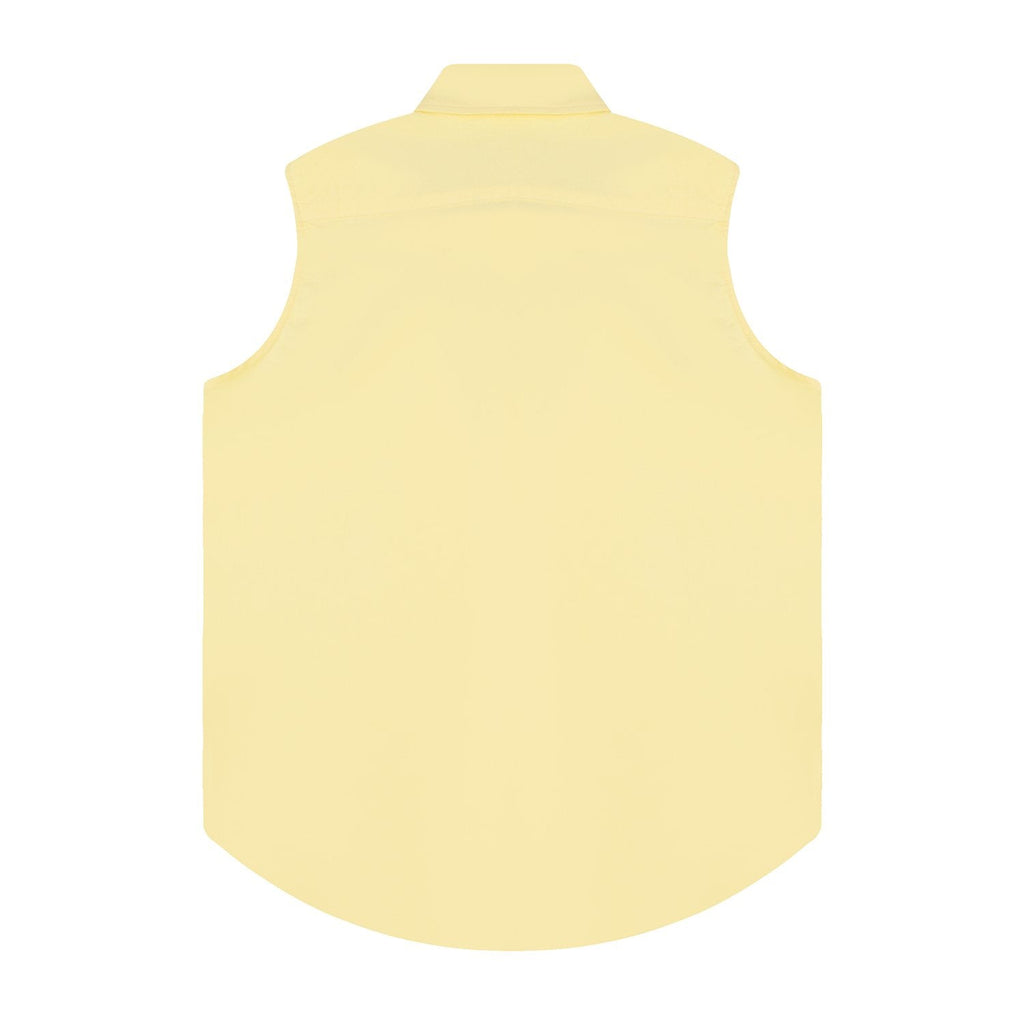 Test2-Ralph Lauren Sleeveless Oxford Button-Front Shirt — back