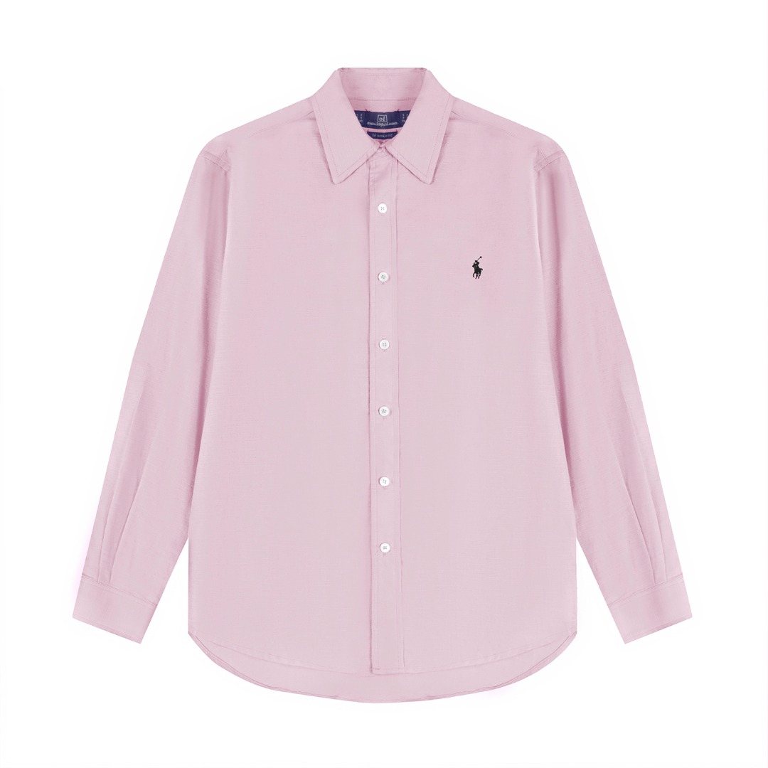 Test2-Ralph Lauren Embroidered Cotton-Blend Slub Linen Long-Sleeve Shirt — front