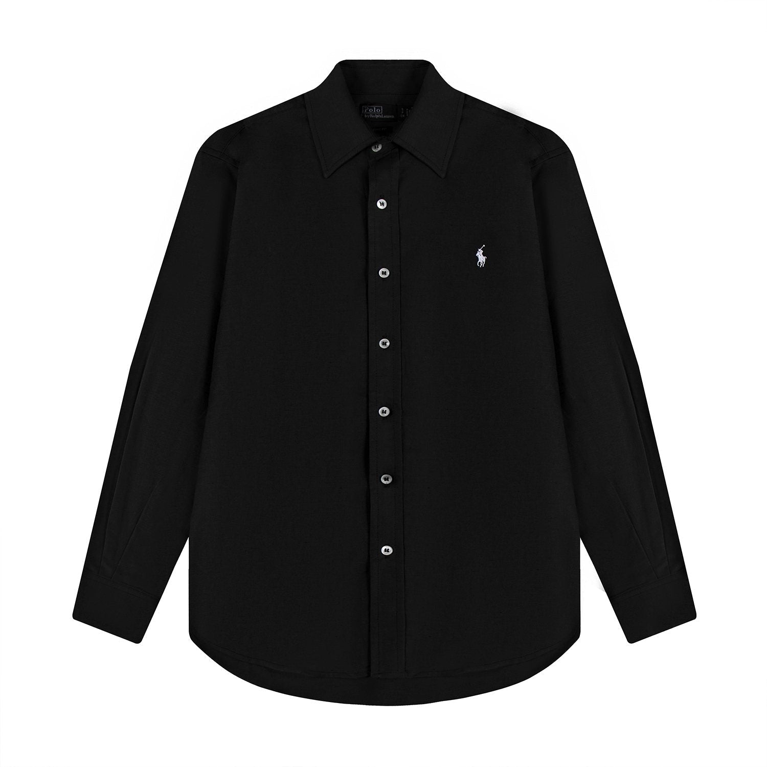 Test2-Ralph Lauren Embroidered Cotton-Blend Slub Linen Long-Sleeve Shirt — front