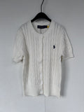 Test2-Ralph Lauren Women's Short-Sleeve Cable-Knit Cardigan — front
