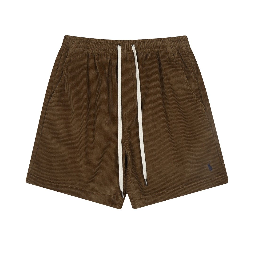 Test2-Ralph Lauren Cotton Corduroy Drawstring Shorts — front