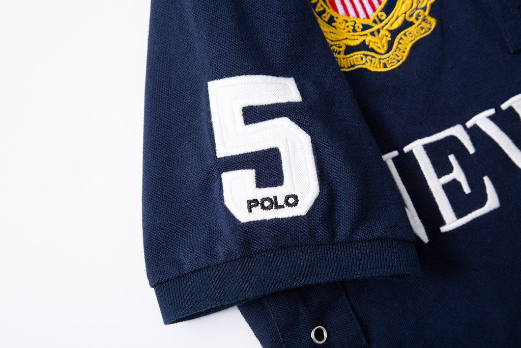 Test2-Ralph Lauren New York Embroidered Short-Sleeve Polo Shirt — detail