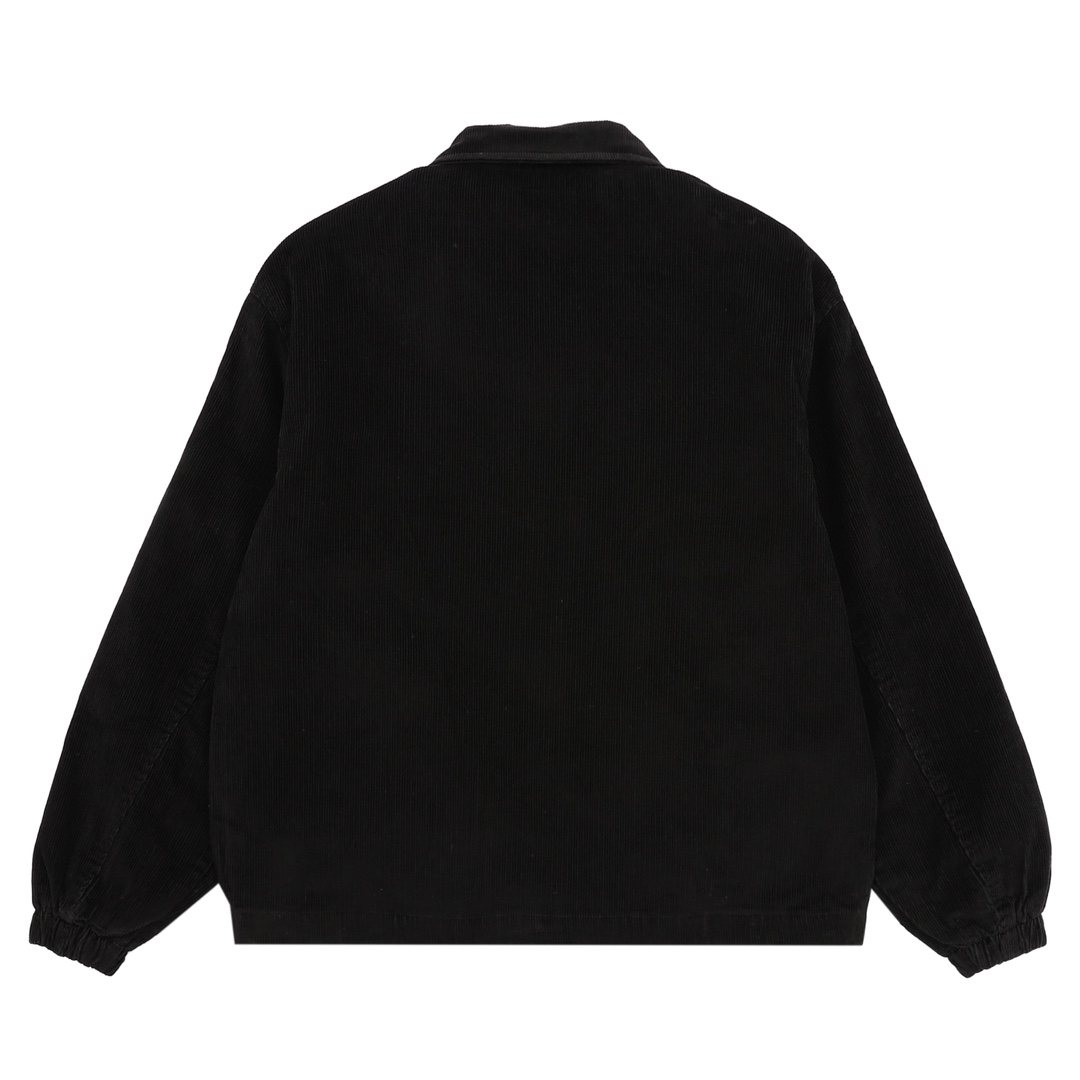 Test2-Ralph Lauren Black Cotton Embroidered Emblem Zip-Front Jacket — back