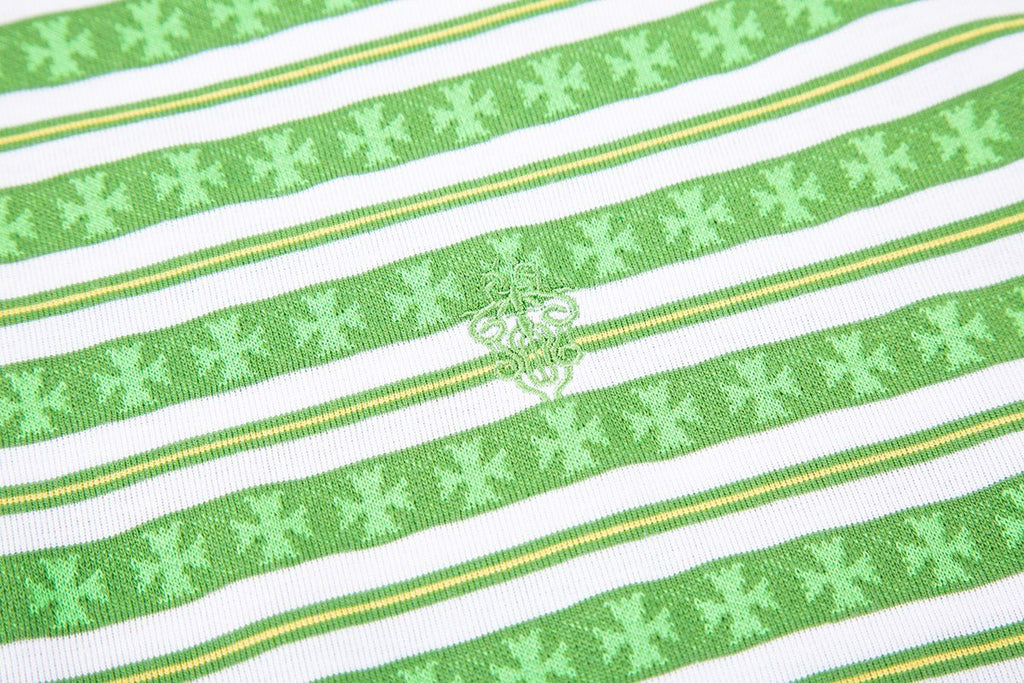 Test2-Chrome Hearts Striped Jacquard Knit T-Shirt — detail