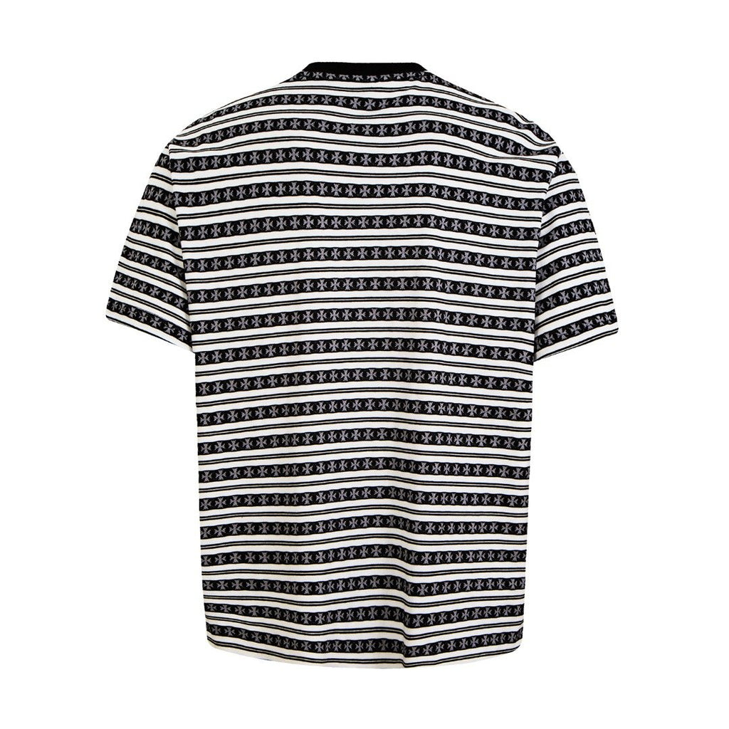 Test2-Chrome Hearts Striped Jacquard Knit T-Shirt — back