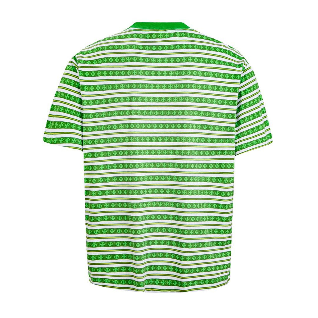 Test2-Chrome Hearts Striped Jacquard Knit T-Shirt — back
