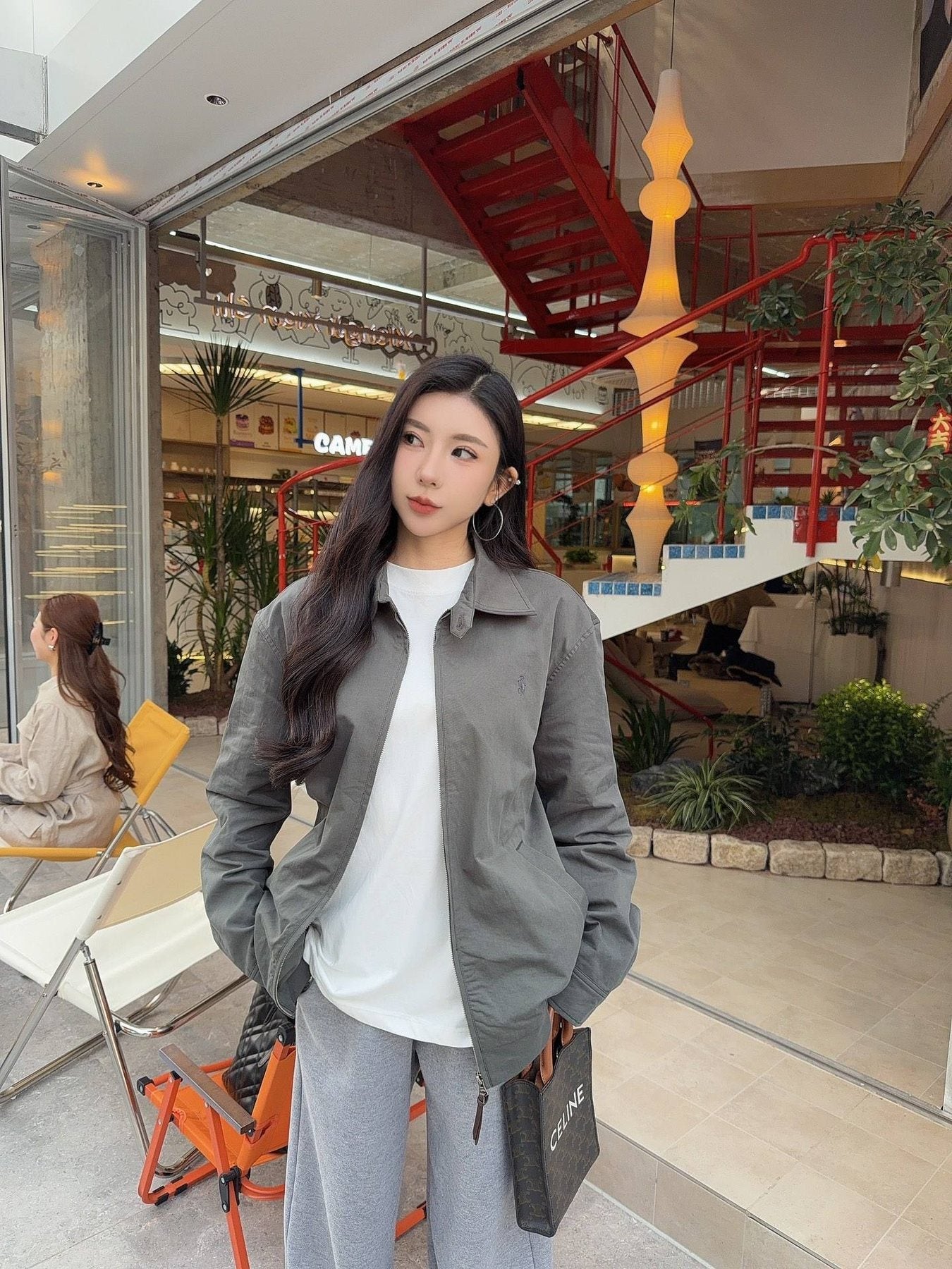 Test2-Ralph Lauren Embroidered Pony Zip-Up Jacket — front