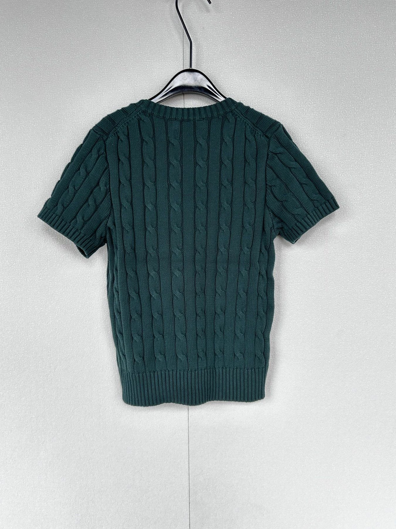 Test2-Ralph Lauren Women's Short-Sleeve Cable-Knit Sweater — back