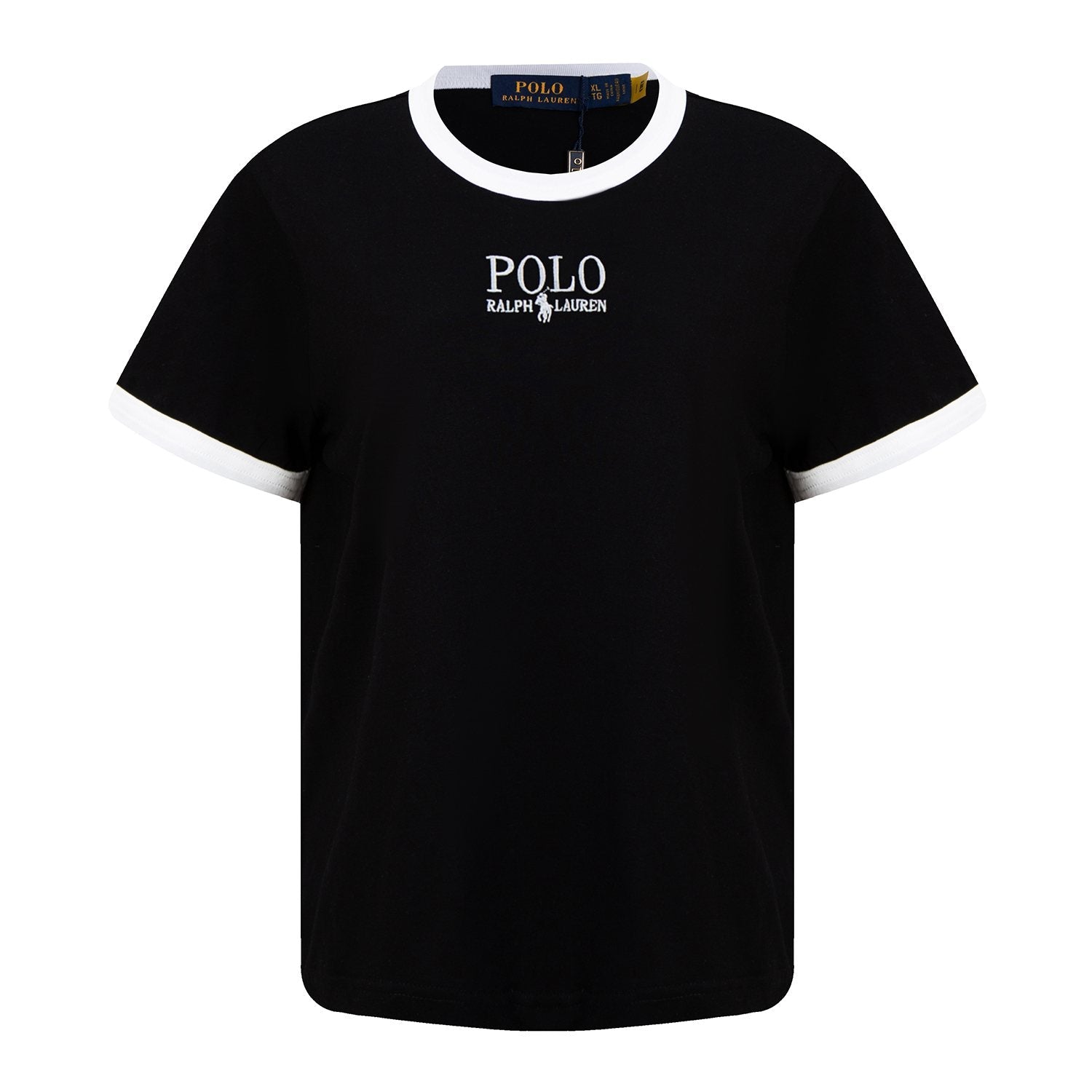 Test2-Ralph Lauren Contrast-Trim Logo T-Shirt — hero