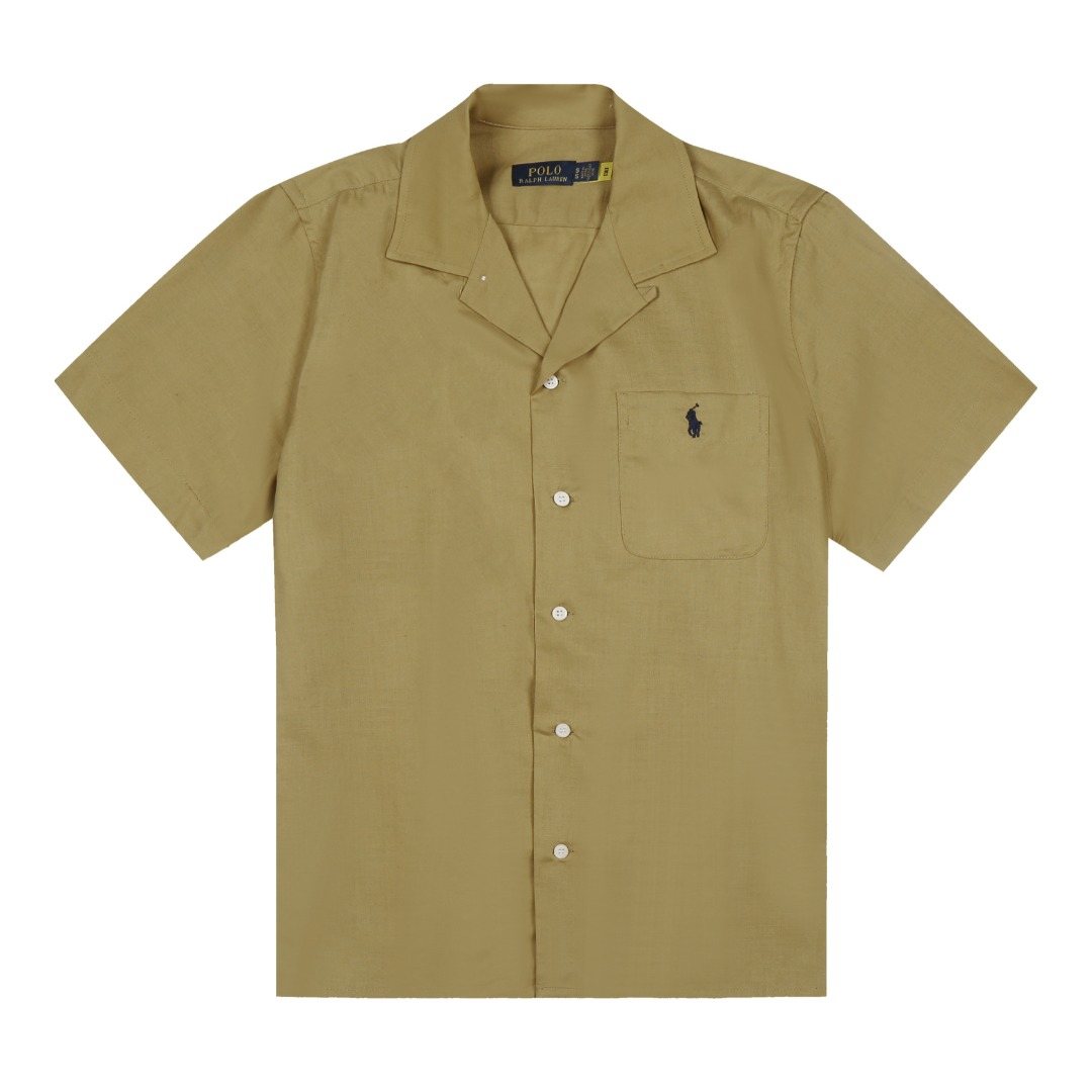 Test2-Ralph Lauren Camp Collar Pocket Shirt — front
