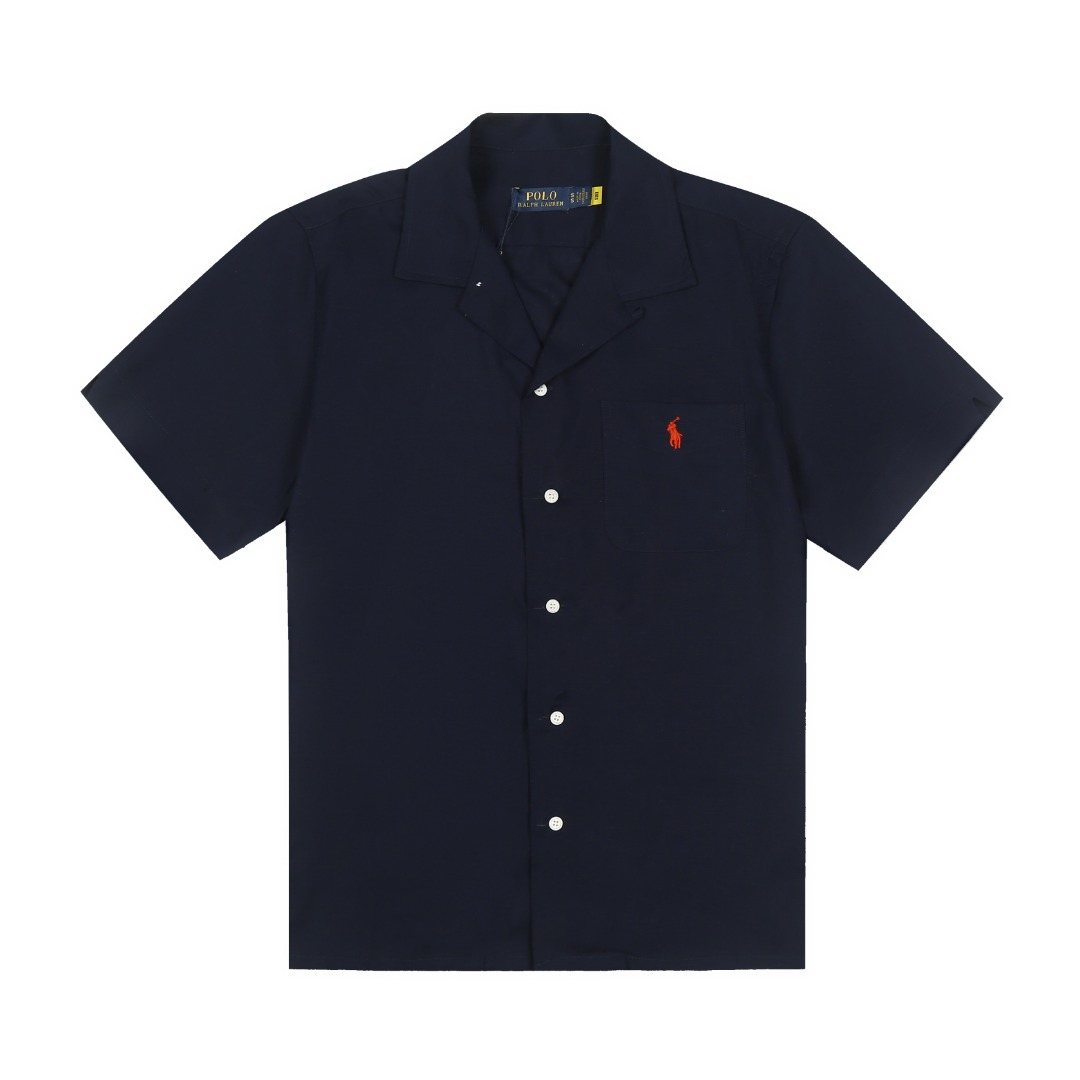 Test2-Ralph Lauren Camp Collar Pocket Shirt — front