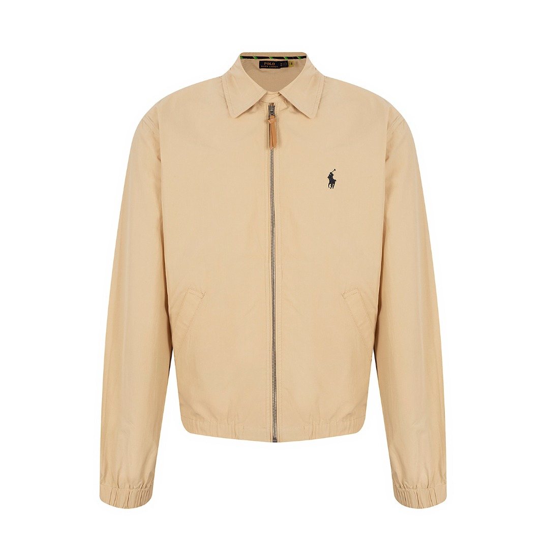Test2-Ralph Lauren Cotton Zip-Front Coach Jacket — front