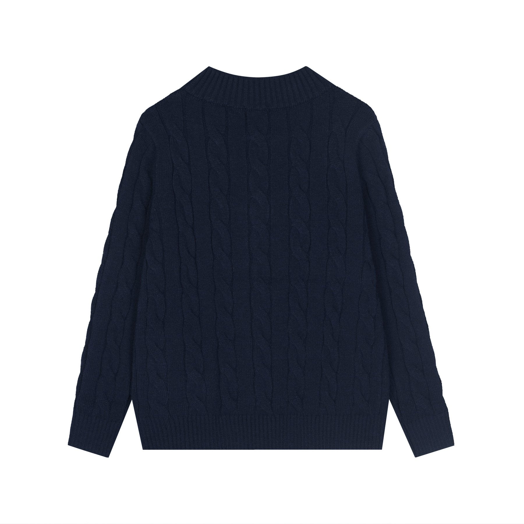 Test2-Ralph Lauren Full-Zip Cable-Knit Sweater — back
