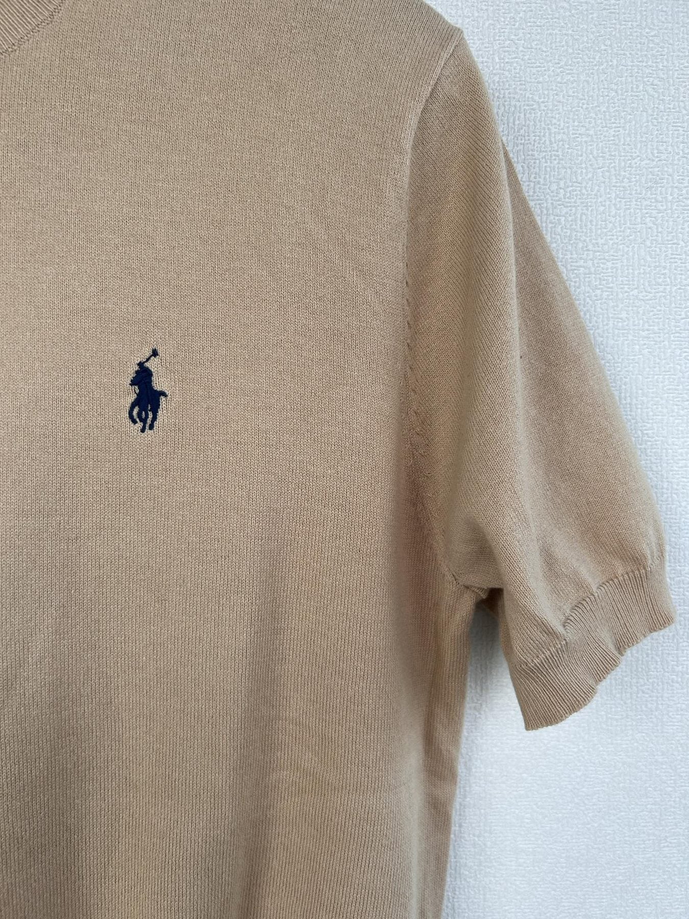 Test2-Ralph Lauren Lightweight Short-Sleeve Knit Top — detail