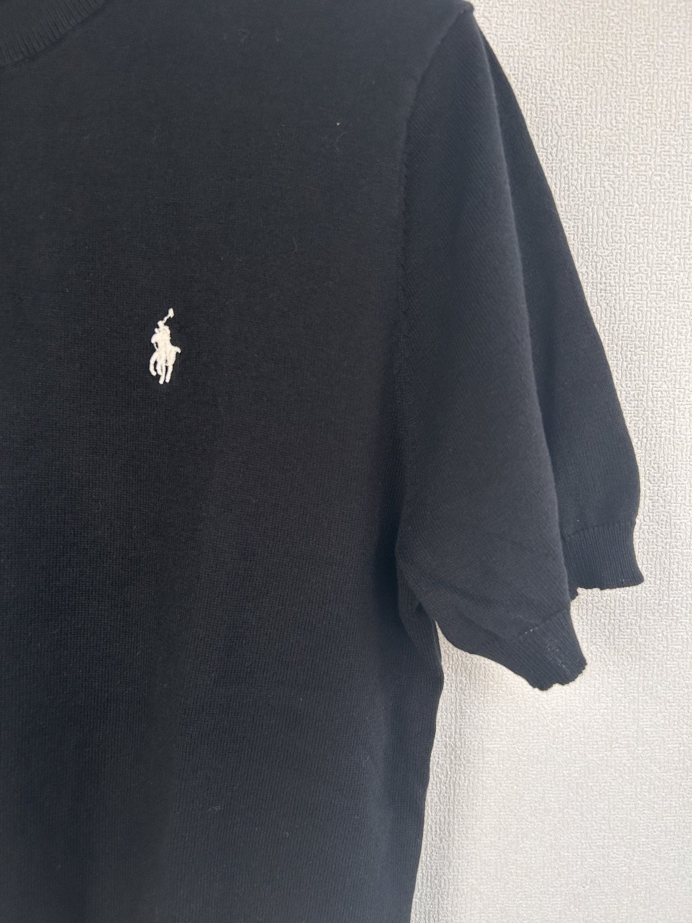 Test2-Ralph Lauren Lightweight Short-Sleeve Knit Top — detail