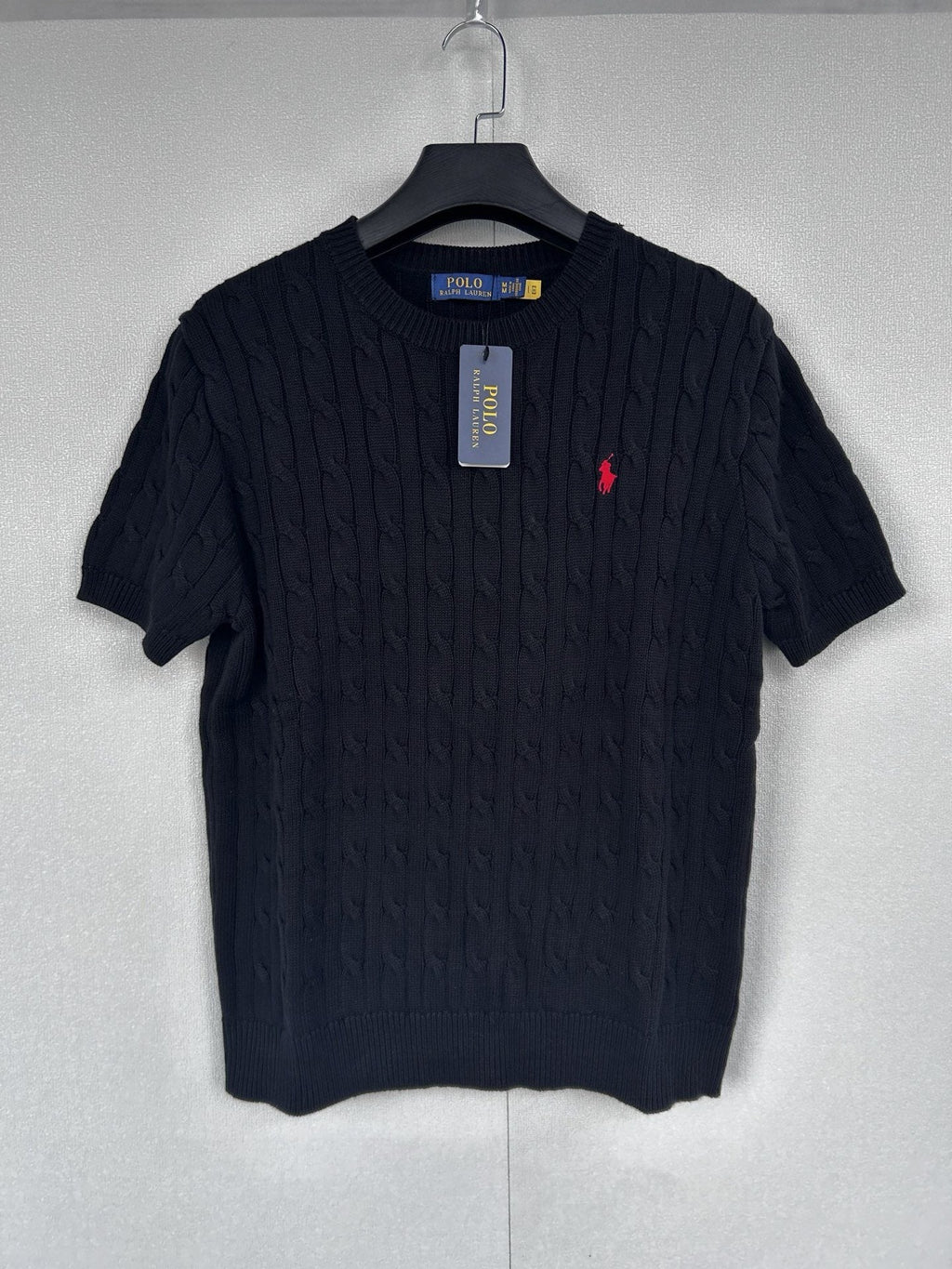 Test2-Ralph Lauren Short-Sleeve Cable-Knit Sweater — hero