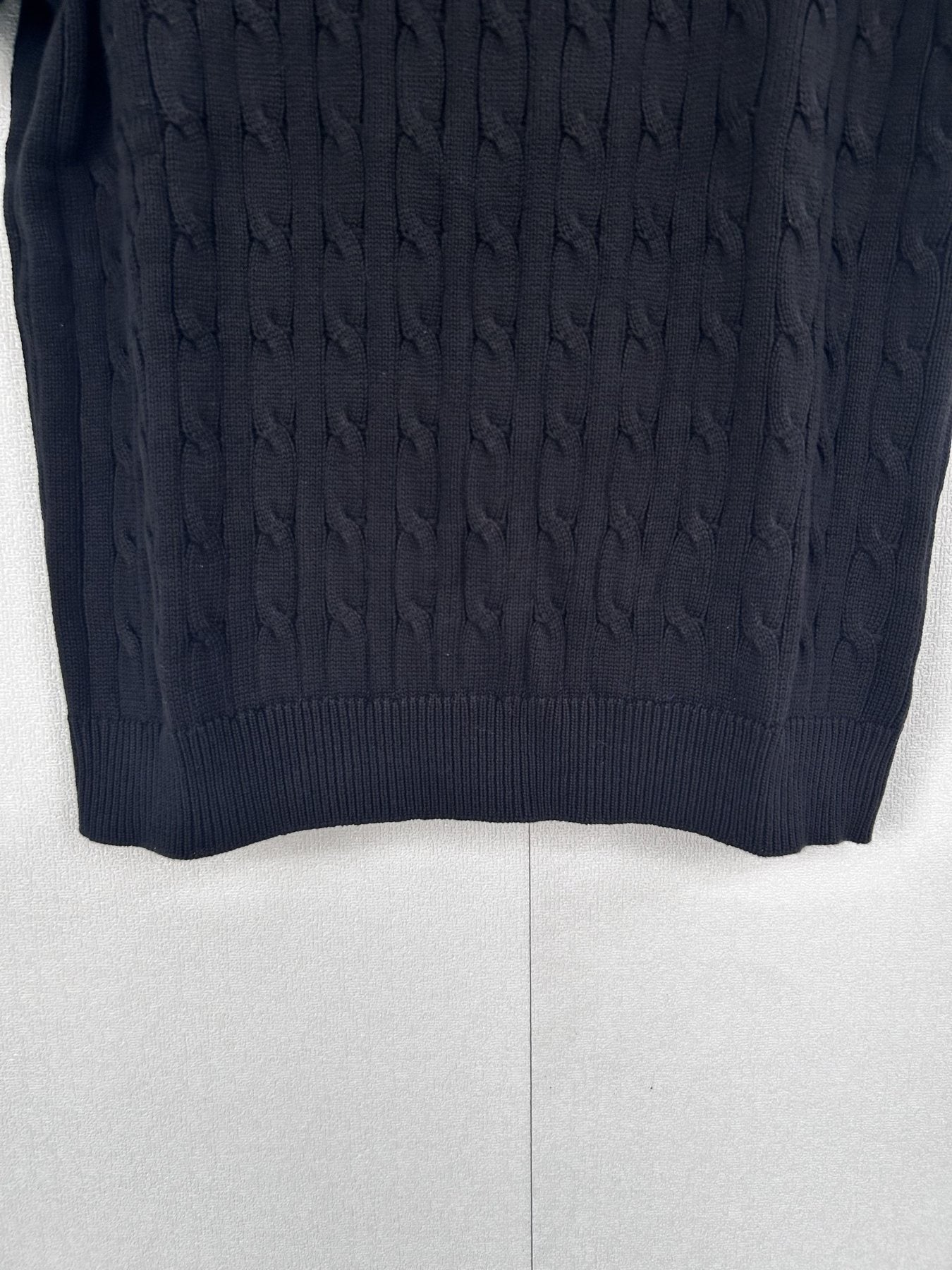 Test2-Ralph Lauren Short-Sleeve Cable-Knit Sweater — detail