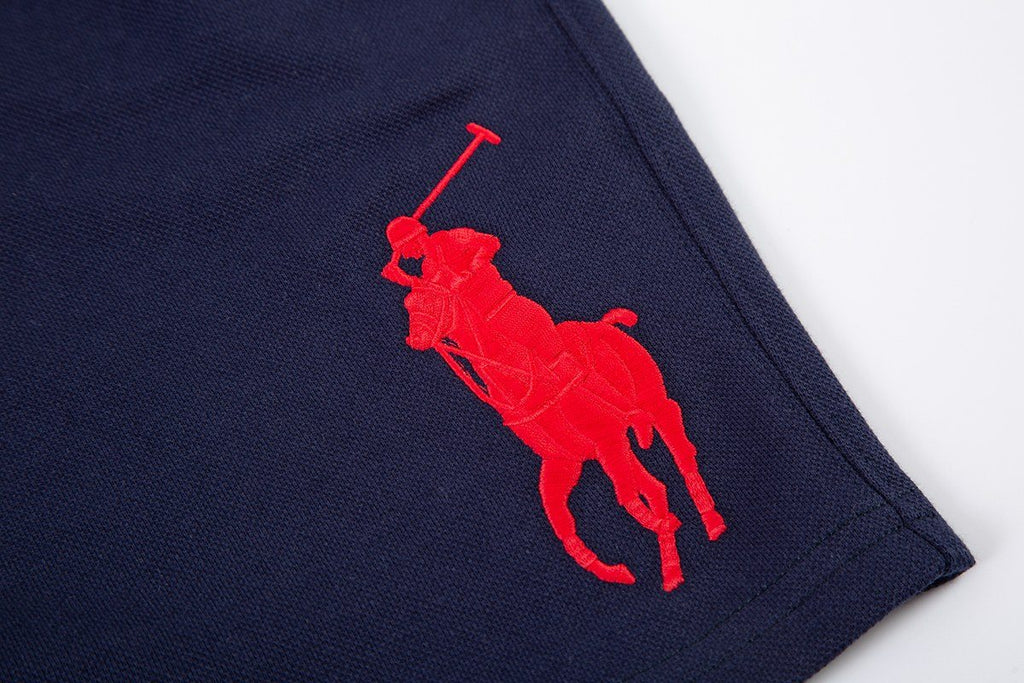 Test2-Ralph Lauren Big Pony Embroidered Drawstring Shorts — detail