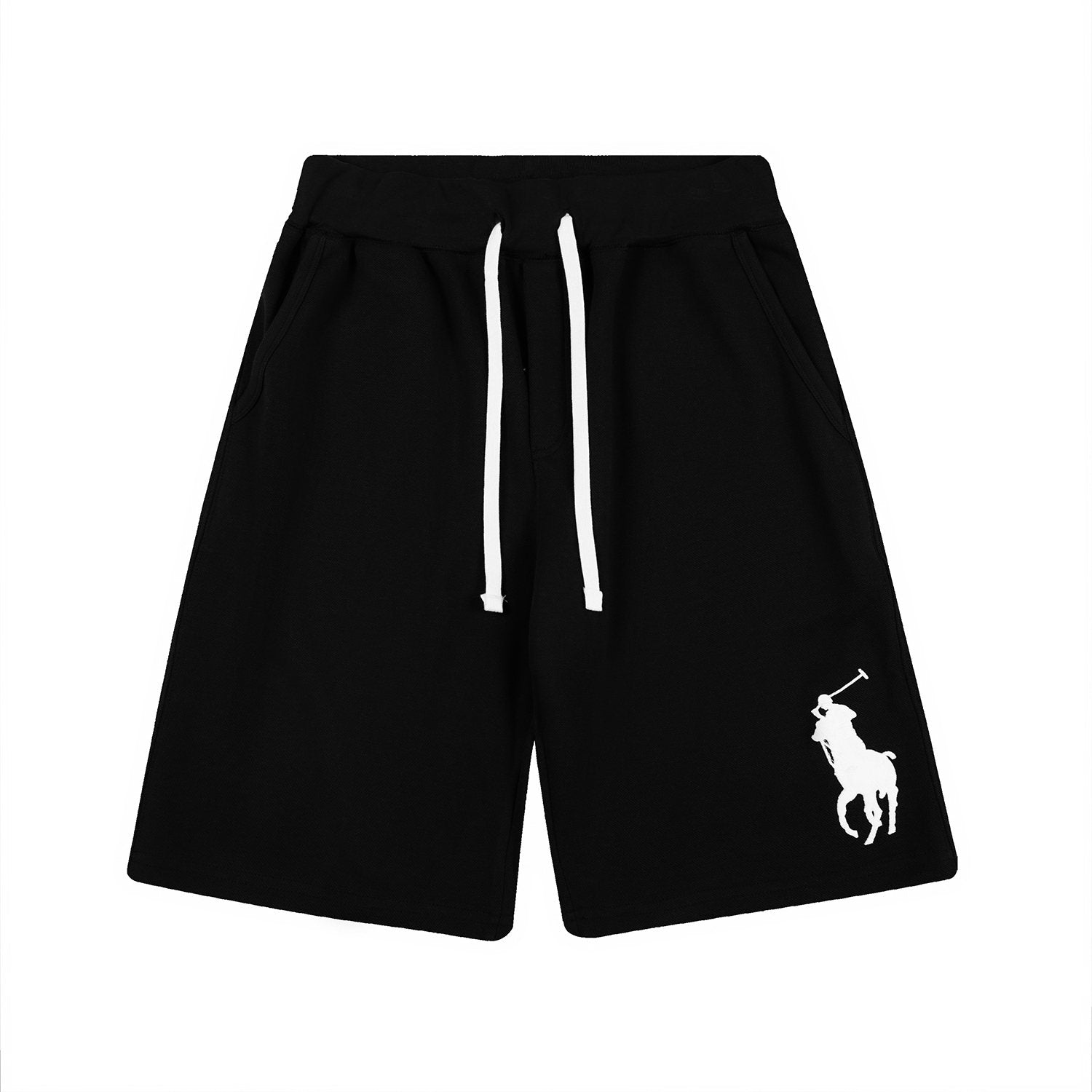 Test2-Ralph Lauren Big Pony Embroidered Drawstring Shorts — front