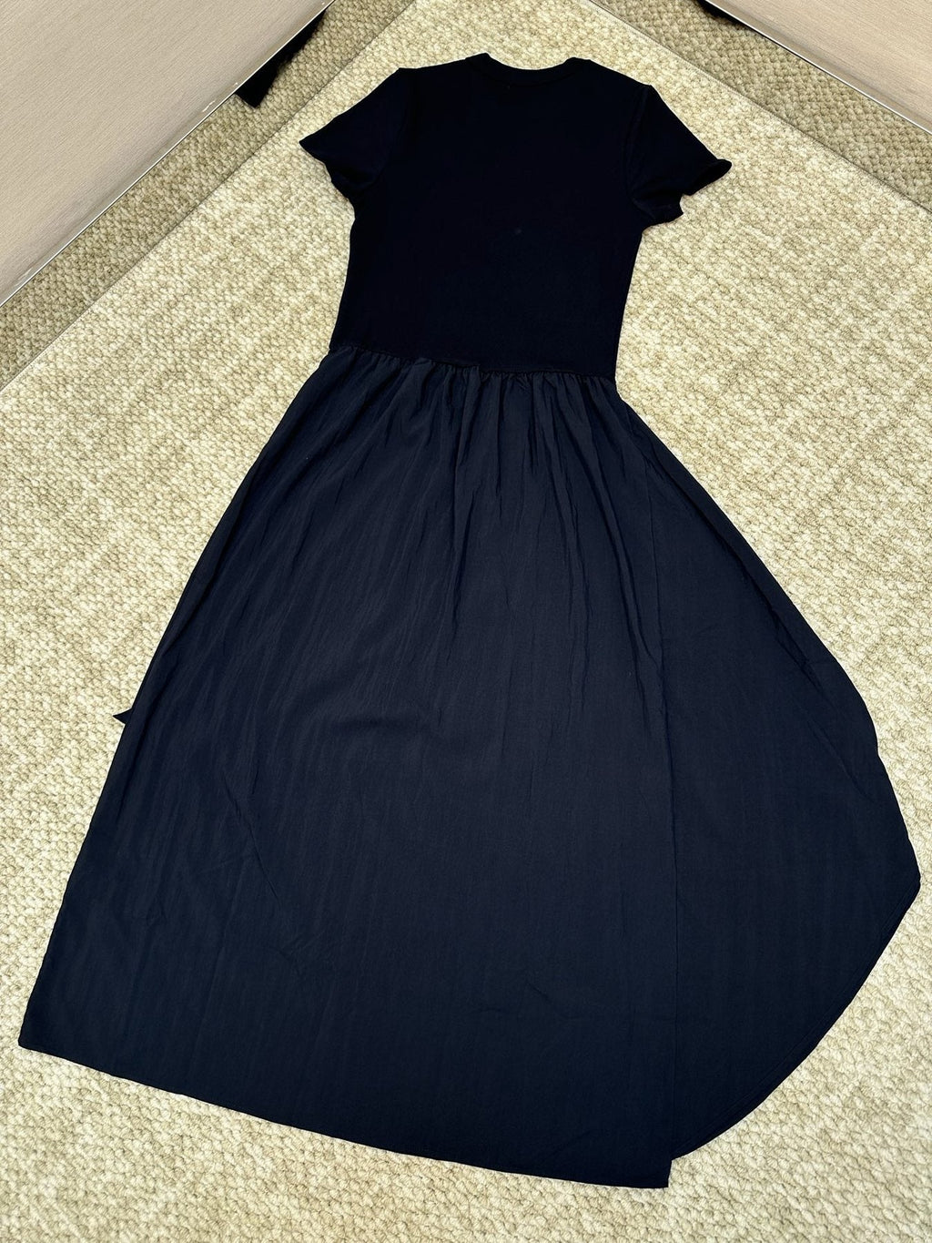 Test2-Ralph Lauren Short-Sleeve Faux-Wrap Tie Midi Dress — back